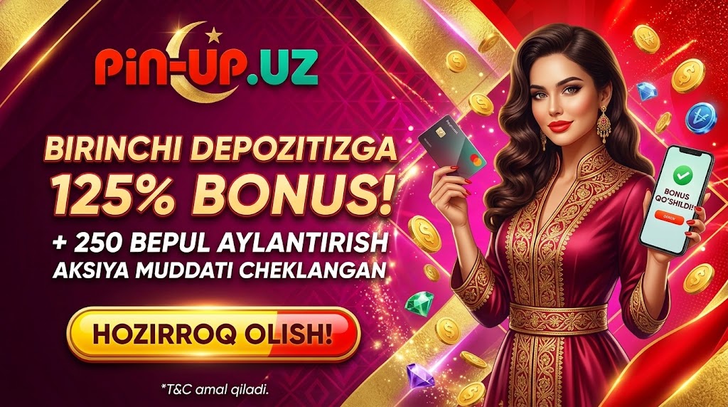 PinUp Uzbekistan mobil ilova o'yin